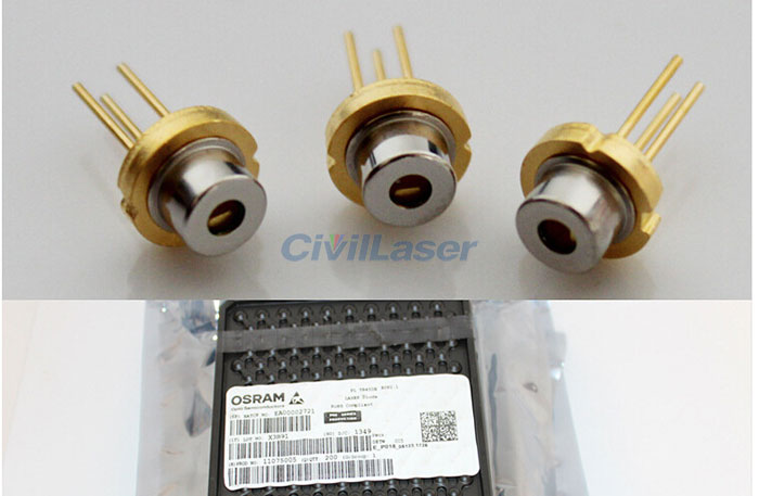 OSRAM 520nm 30mw PTL5 520 Diodo láser verde TO56